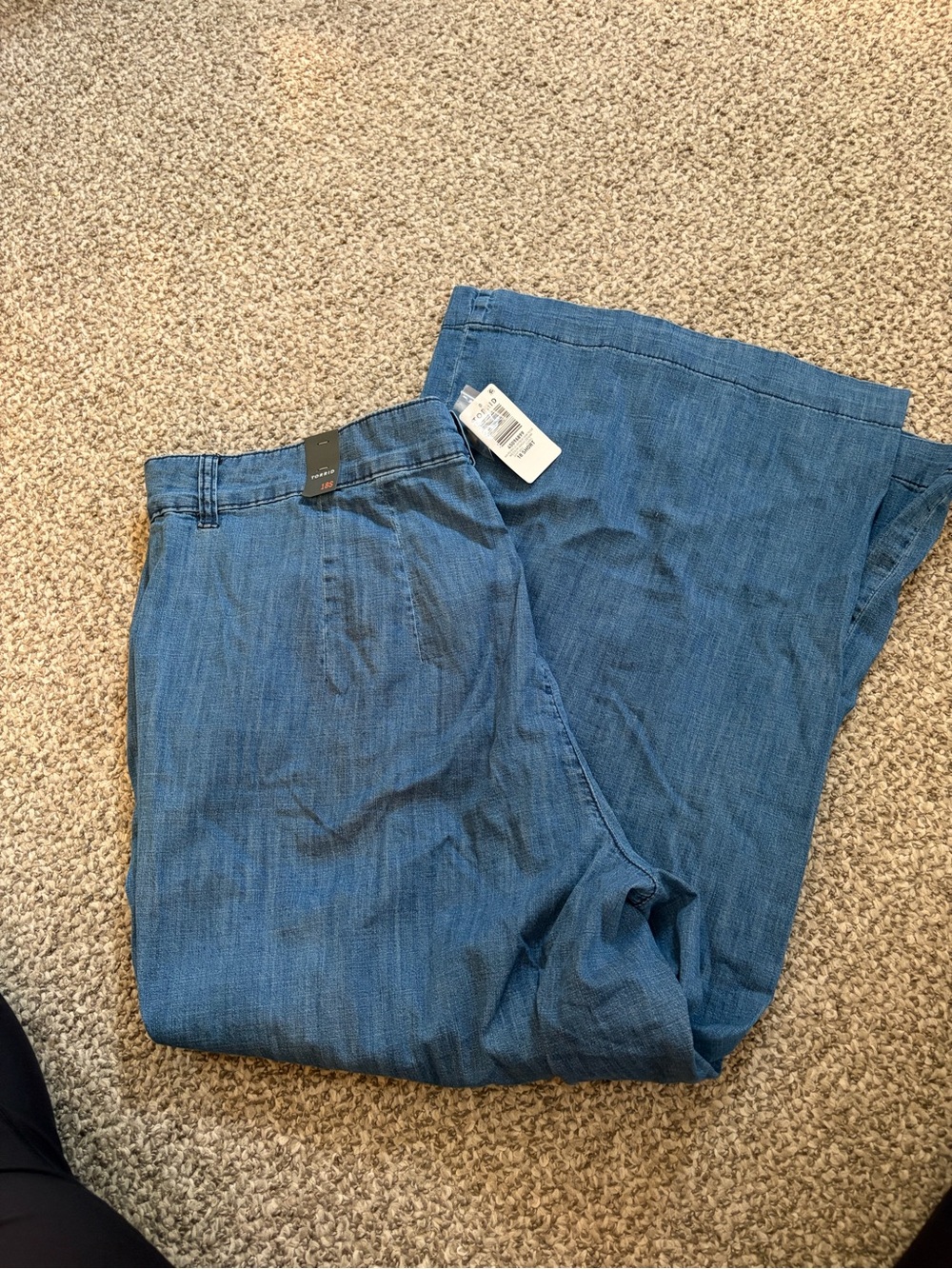 NWT Torrid High-Rise Wide-Leg Lightweight Denim Trouser